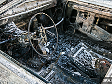 На трассе Пермь-Екатеринбург после ДТП с большегрузом сгорел автомобиль