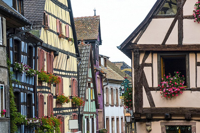Архитектурный стиль и шарм Риквира в Эльзасе вдохновил мультипликаторов на создание уютного городка, в котором жила Белль с отцом и сестрами. 