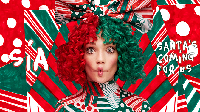Мэдди Зиглер на обложке рождественского альбома Sia