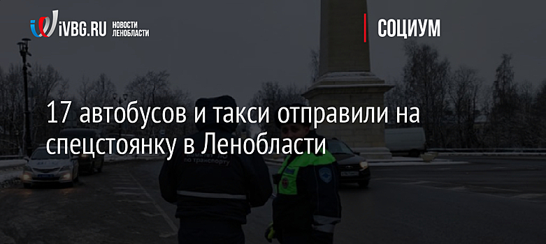 17 автобусов и такси отправили на спецстоянку в Ленобласти