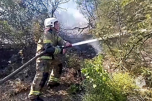 В Крыму потушили Карадагский заповедник
