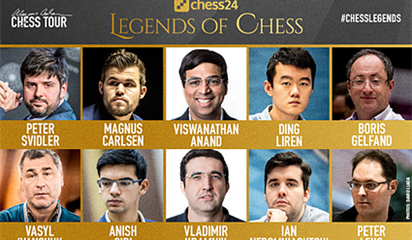 Шахматы. Онлайн-тур Магнуса Карлсена. Legends of Chess. Тур 9 (прямая видеотрансляция)
