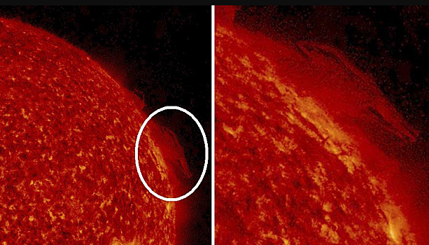 Уфолог обнаружил на поверхности Солнца огромное НЛО