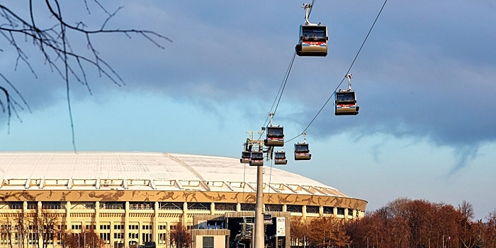 С 1 апреля Московская канатная дорога работает по летнему графику