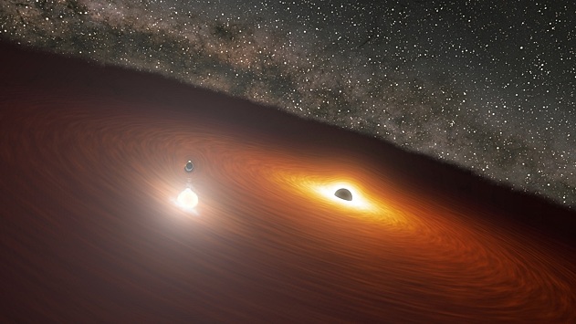 Радиоастрон помог обнаружить двойную систему сверхмассивных черных дыр