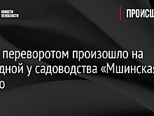 ДТП с переворотом произошло на объездной у садоводства «Мшинская» – фото