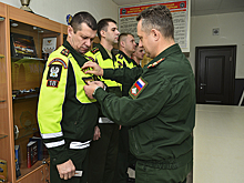 В Главном управлении военной полиции Минобороны России наградили квалификационными знаками отличия победителей конкурса «Дорожный патруль»