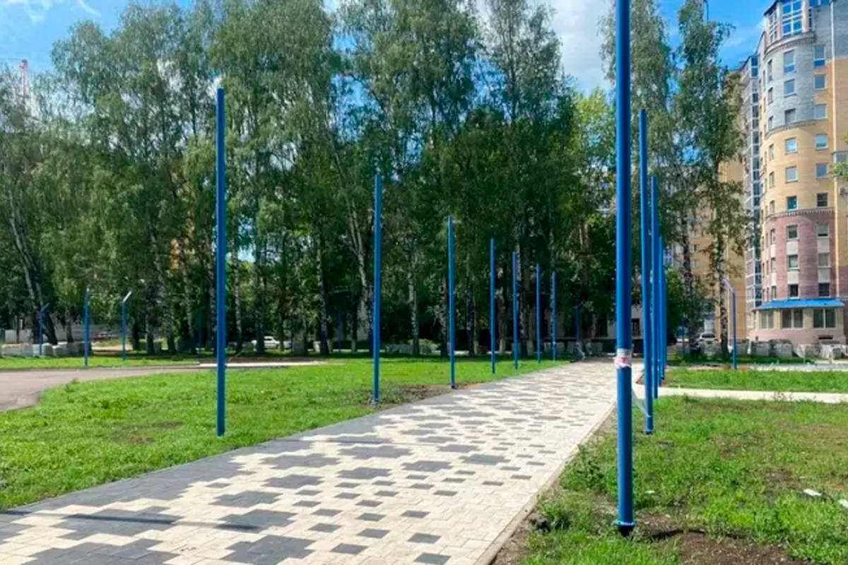 На Мордовской улице в Саранске появятся теннисные столы, спортплощадка и детские зоны