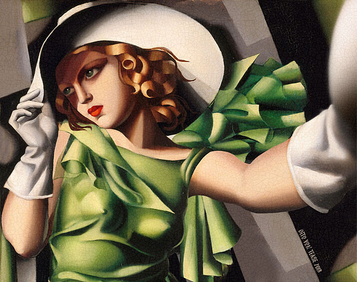 Тамара де Лемпицка, «Молодая дама в перчатках», 1930