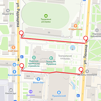 В Курске возле драмтеатра отремонтируют два проезда