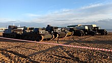 Появилось видео наезда танка на детей в Петербурге