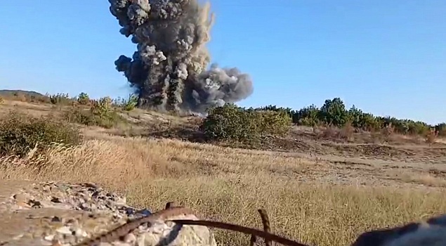 Под Новороссийском прогремели взрывы: уничтожены три авиабомбы времен Великой Отечественной войны