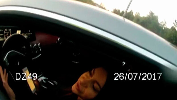 Появилось видео задержания Мары Багдасар за рулем без прав