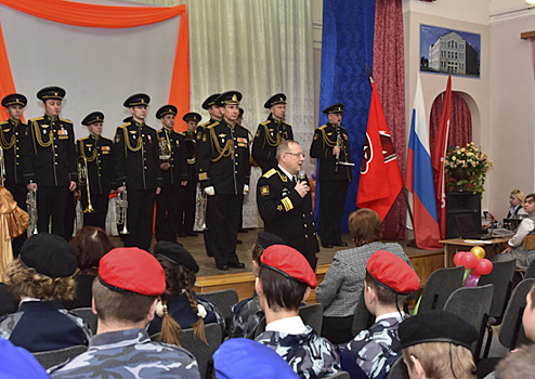 Учащиеся школы, где учился известный флотоводец Касатонов, вступили в ряды «Юнармии»