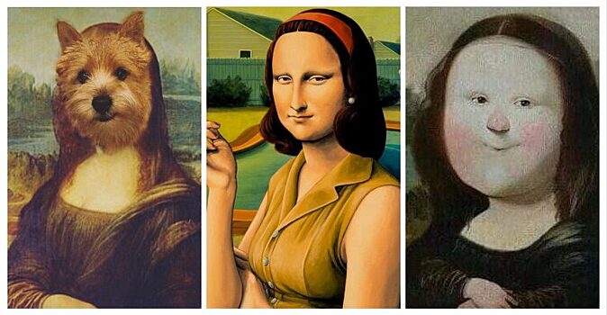 Репродукции картины «Мона Лиза» в смешных вариантах. Подборка фото со всего мира