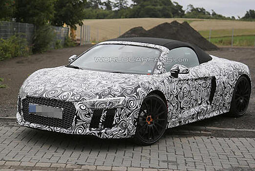 Audi вывела на тесты открытый R8 следующего поколения