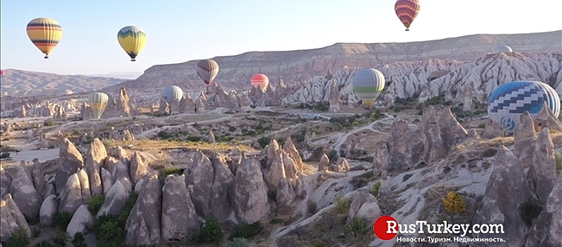 500 тыс. туристов совершили полеты на воздушном шаре в Каппадокии