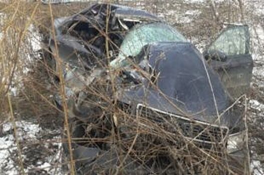 В лобовом ДТП на воронежской трассе погиб водитель Audi A4