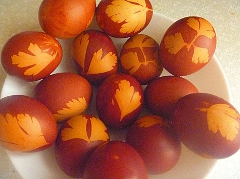 Красим яйца по-старинке!