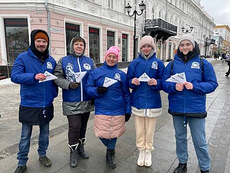 7 тысяч «фронтовых» треугольников раздали нижегородцам Волонтеры Победы