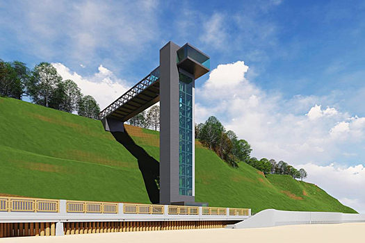 В Светлогорске панорамный лифт на променаде построят до конца года