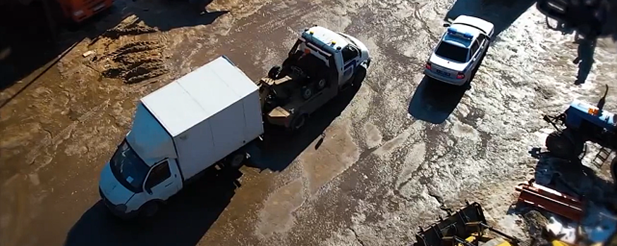 В г.о. Красногорск с начала года на штрафстоянку отправили четыре машины, сбрасывавшие отходы