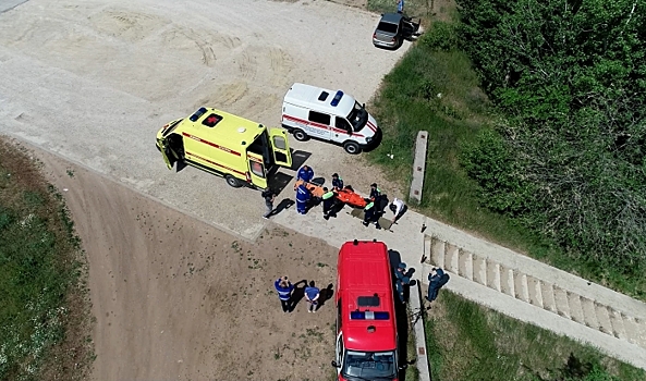 Под Волгоградом отработали алгоритм тушения крупных ландшафтных пожаров
