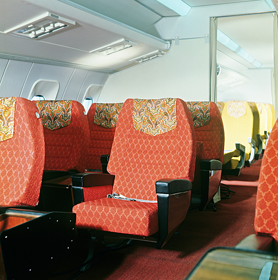 Салон самолета Ту-144, 1976 год