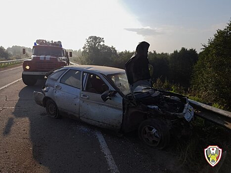 Под Грахово автомобиль влетел в отбойник