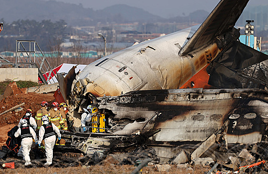 В Южной Корее разбился Boeing 737 со 175 пассажирами на борту