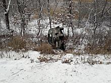 Мини-джип перевернулся на загородной трассе в Приморье