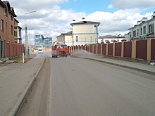 Тротуары и дороги продезинфицировали в поселении Мосрентген