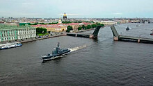 Репетиция крупнейшего военно-морского парада в истории России прошла в Петербурге
