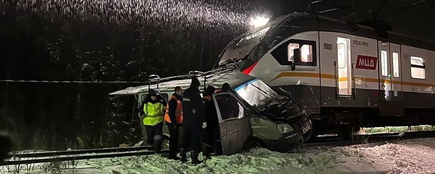 В Подмосковье погиб водитель «Газели» при столкновении с поездом