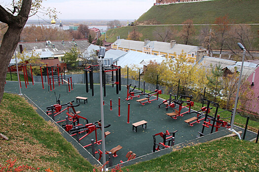 Спортплощадка появилась на Почаинском бульваре в Нижнем Новгороде