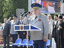 В гарнизоне Мирный прошло торжественное построение, посвященное 60-летию государственного испытательного космодрома «Плесецк»