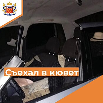 В селе Ташла машина опрокинулась в кювет, спасатели извлекли водителя
