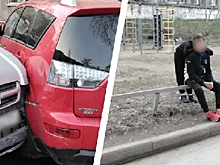 В Новосибирске пьяный подросток разбил две иномарки во дворе дома