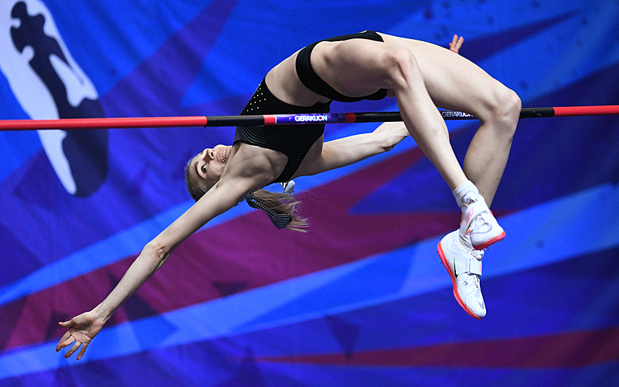  Наталья Спиридонова на соревнованиях по прыжкам в высоту "Битва полов - 2023" в Москве