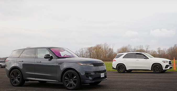 Видео: премиальные кроссоверы Mercedes-AMG и Range Rover свели в дрэг-рейсинге