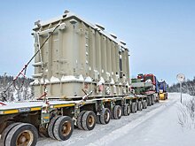 В Мурманске для ветропарка «Кольская ВЭС» доставили 122-тонный трансформатор