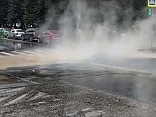 Перекресток улиц Ковалихинской и Семашко залило горячей водой