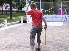 В Академическом районе работает секция городошного спорта