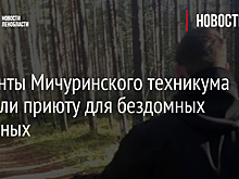 Студенты Мичуринского техникума помогли приюту для бездомных животных