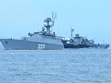В Японском море группа надводных кораблей Тихоокеанского флота провела учение по поиску подводной лодки