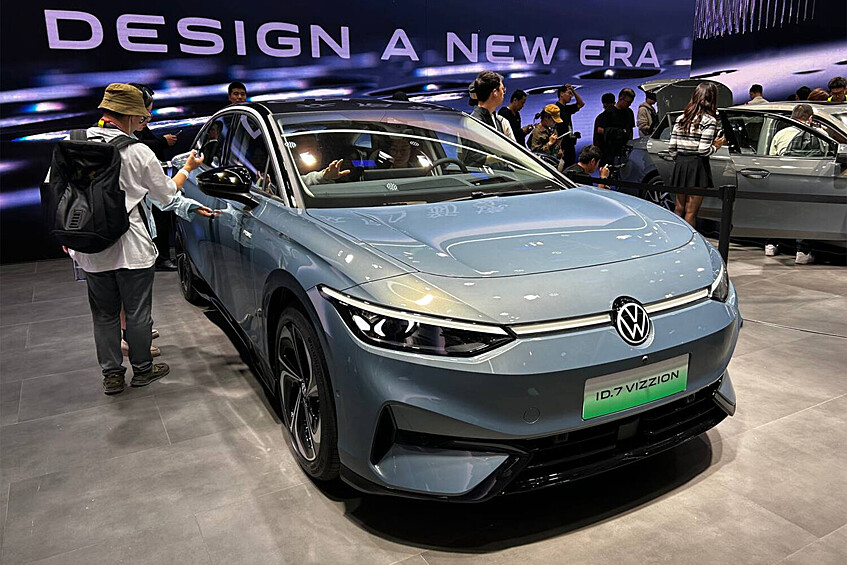 VW ID 7 Vizzion на международном автосалоне Auto China 2024 в Пекине