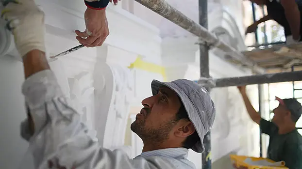 На северо-западе города отремонтирован комплекс ветхих строений