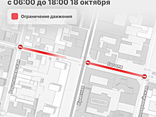 Утром пятницы перекрыли дорогу в центре Краснодара