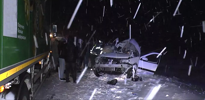 В Пензенской области в страшной аварии с грузовиком погибли четыре человека