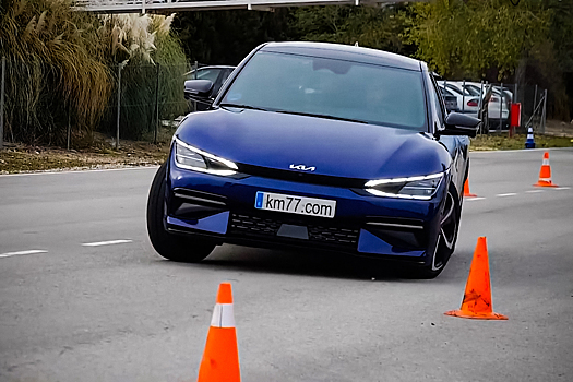 Видео: электрический кроссовер Kia EV6 блестяще справился с «лосиным тестом»